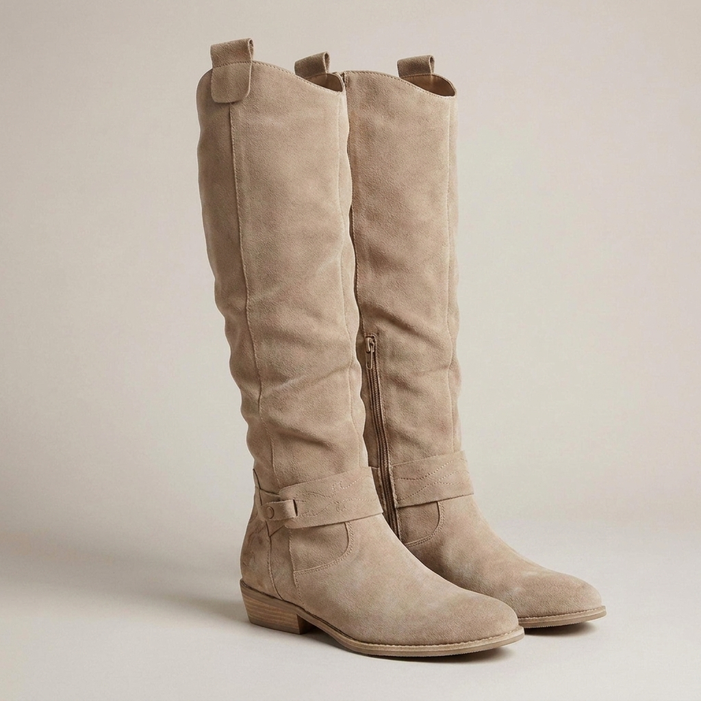 WIDE-FIT KNEE HIGH BOOTS FOR WOMEN