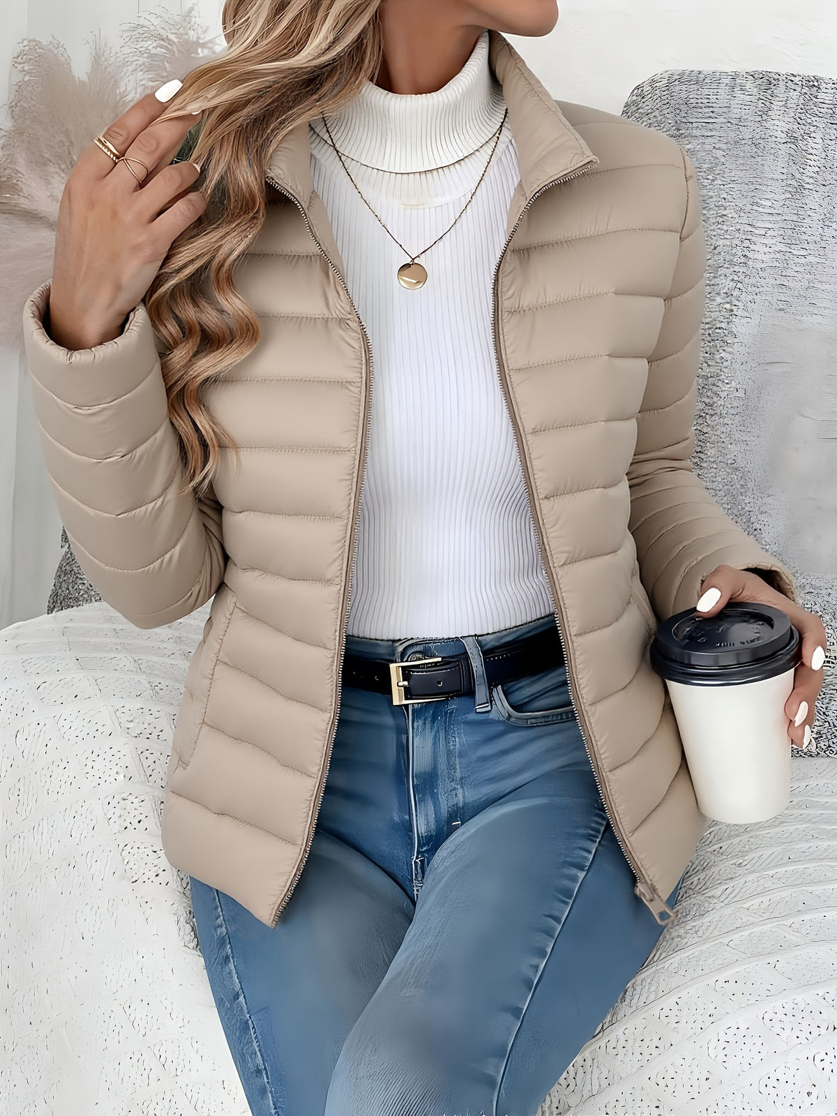 QUILTED PUFFER JACKET FOR WOMEN