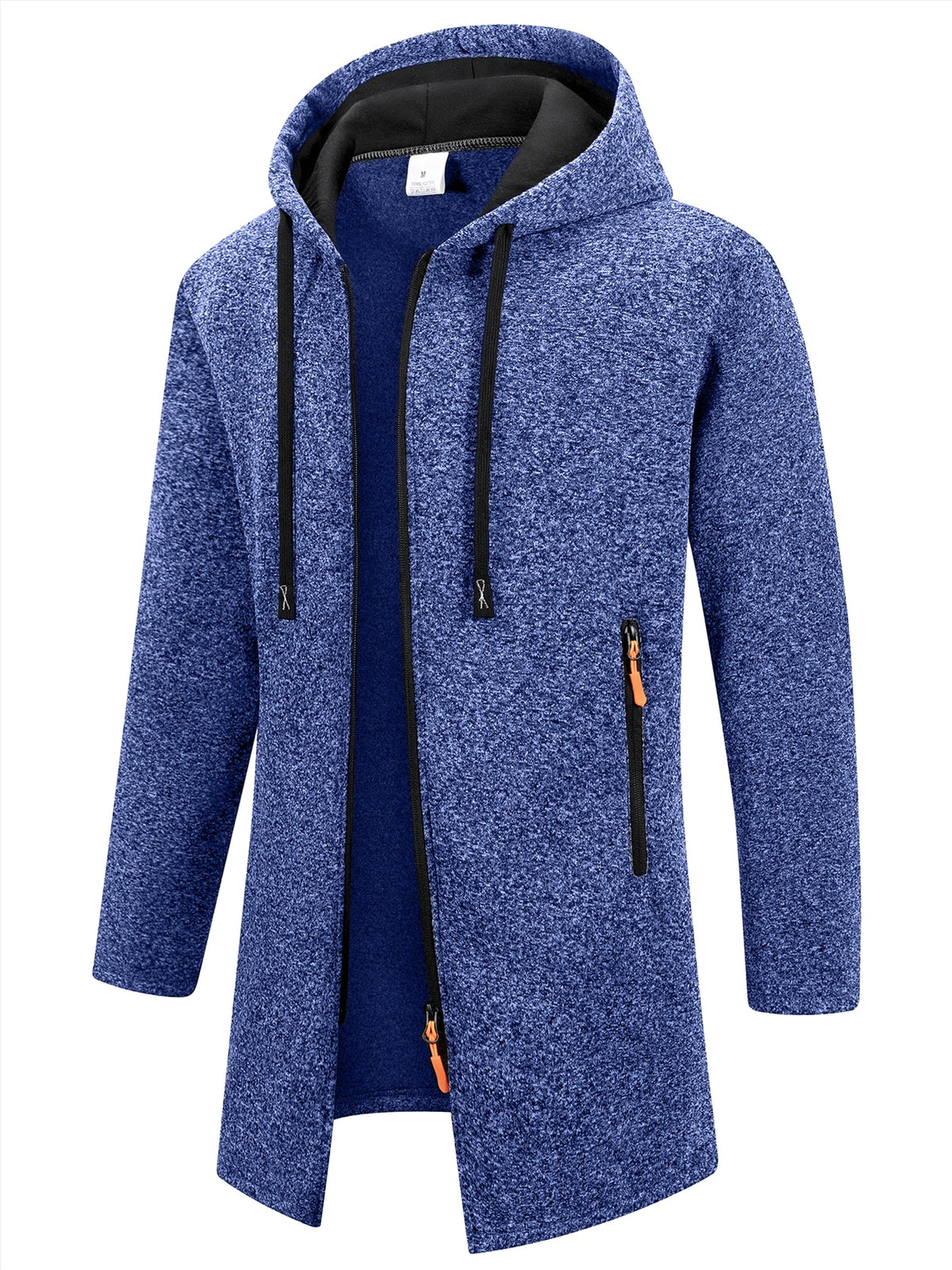 HOODED KNIT TRENCH COAT FOR MEN