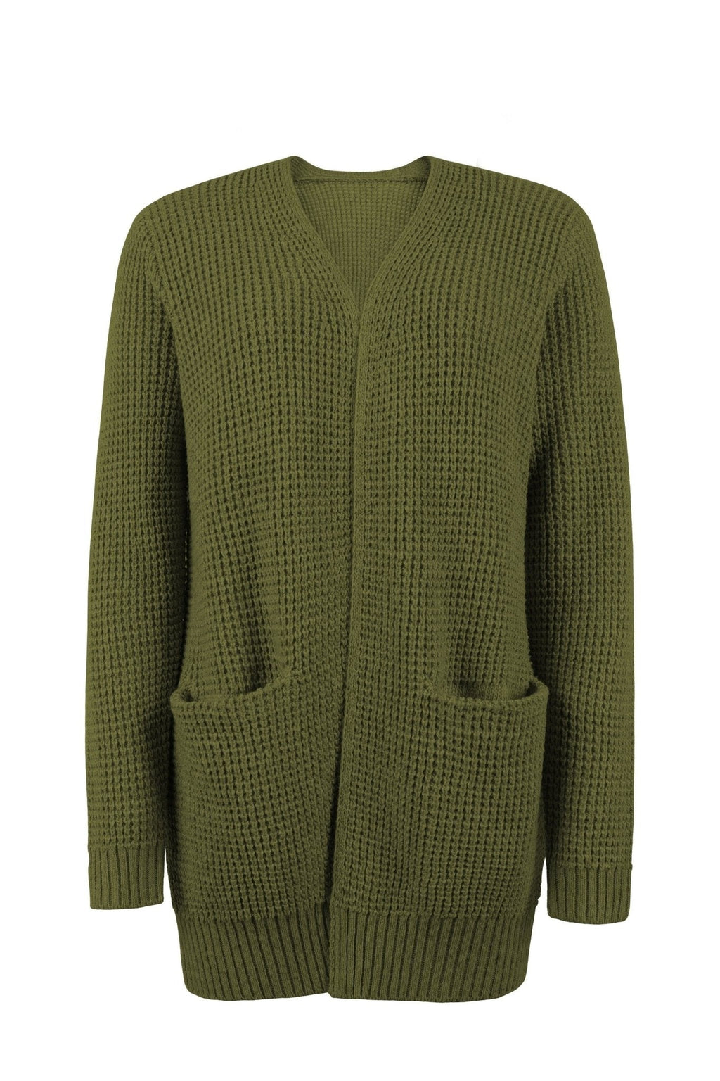 LONGLINE V-NECK CARDIGAN FOR WOMEN