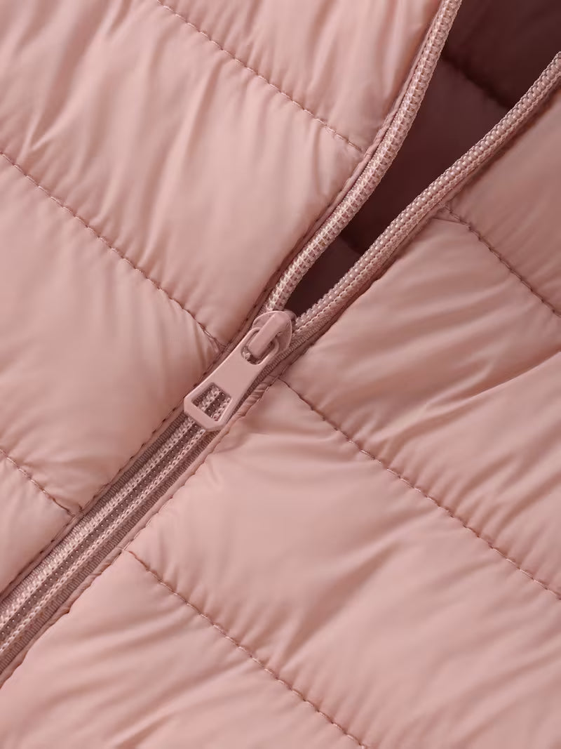SLIM HOODED PUFFER JACKET FOR WOMEN