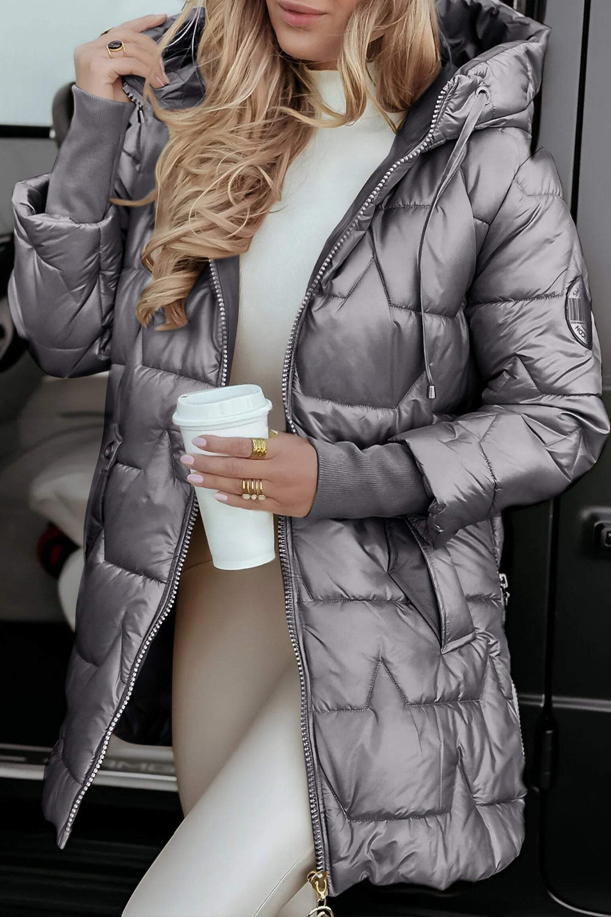 HOODED ZIP JACKET FOR WOMEN