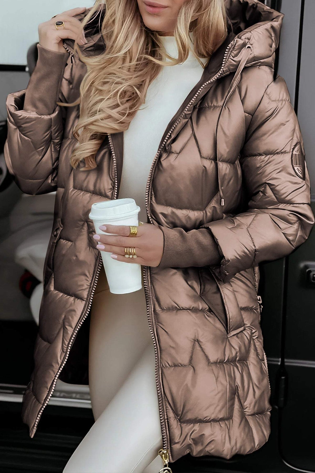 HOODED ZIP JACKET FOR WOMEN
