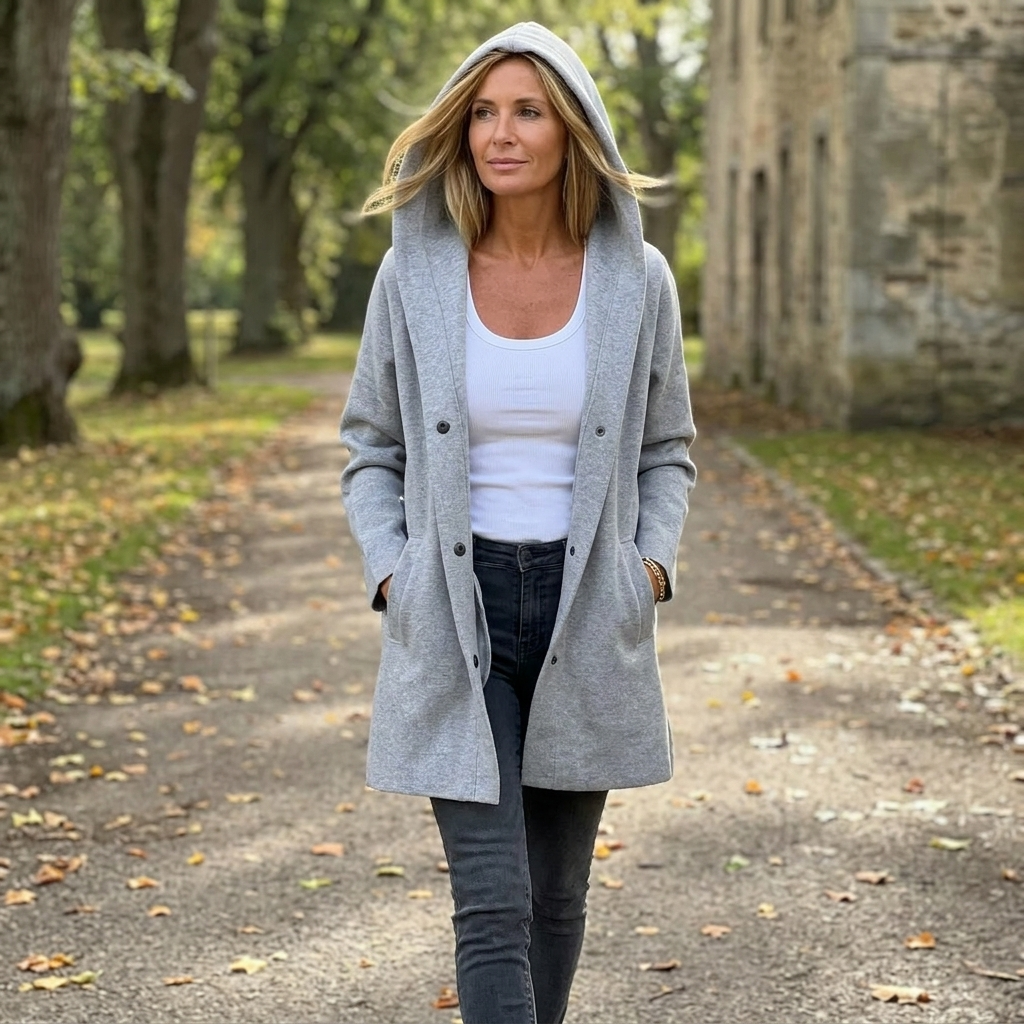 OVERSIZED HOODED CARDIGAN FOR WOMEN