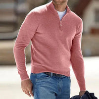 HALF ZIP KNIT SWEATER FOR MEN