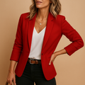 SINGLE BUTTON FITTED BLAZER FOR WOMEN