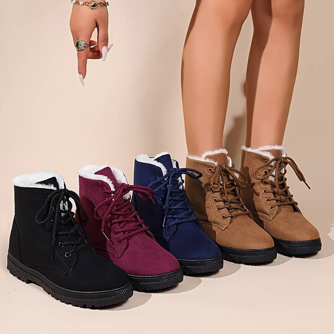 LACE-UP CHELSEA BOOTS FOR WOMEN
