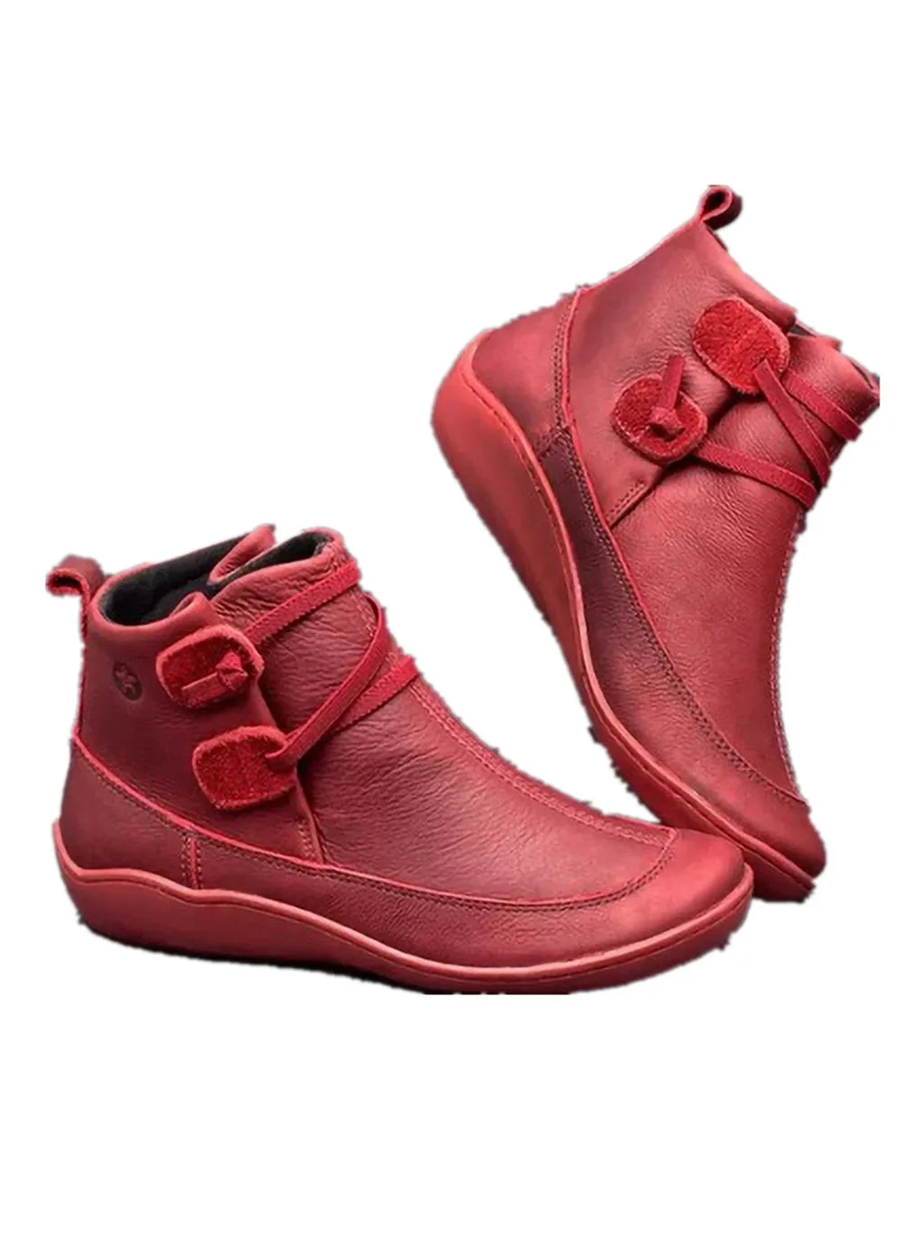 CROSSED STRAP SUEDE LEATHER BOOT FOR WOMEN