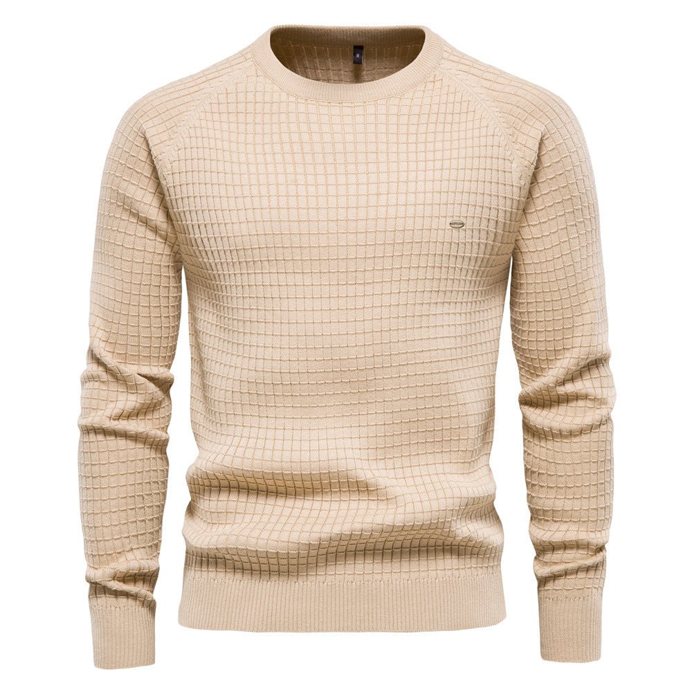 TEXTURED KNIT SWEATER FOR MEN