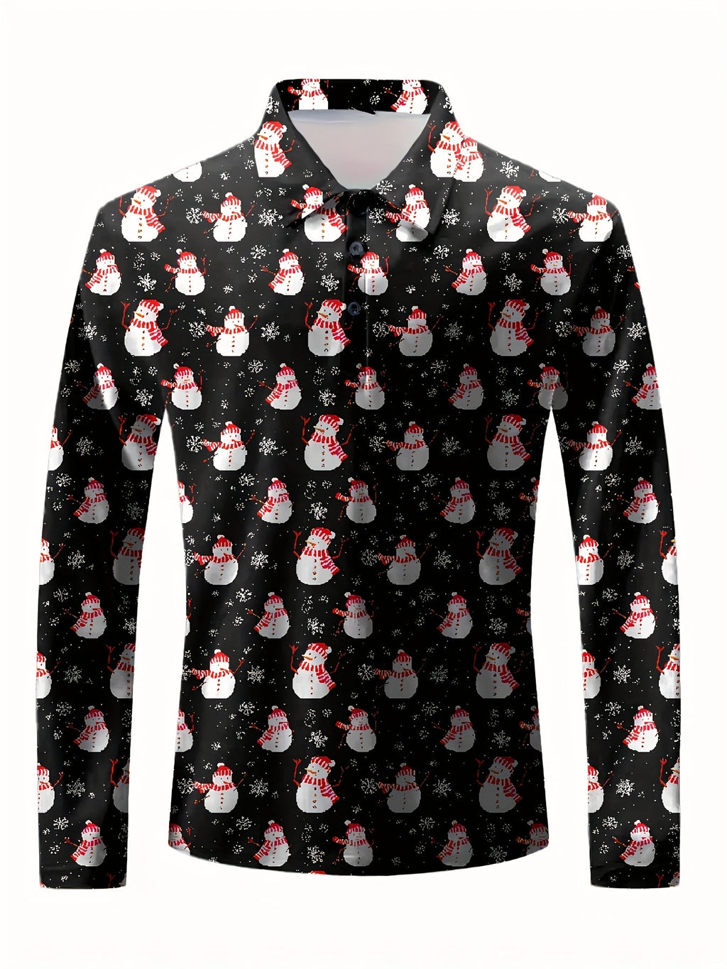 PRINTED CHRISTMAS BLOUSE FOR MEN