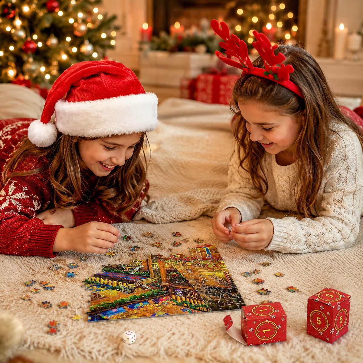 JIGSAW PUZZLE ADVENT CALENDAR – 1008 PIECE WINTER SCENE