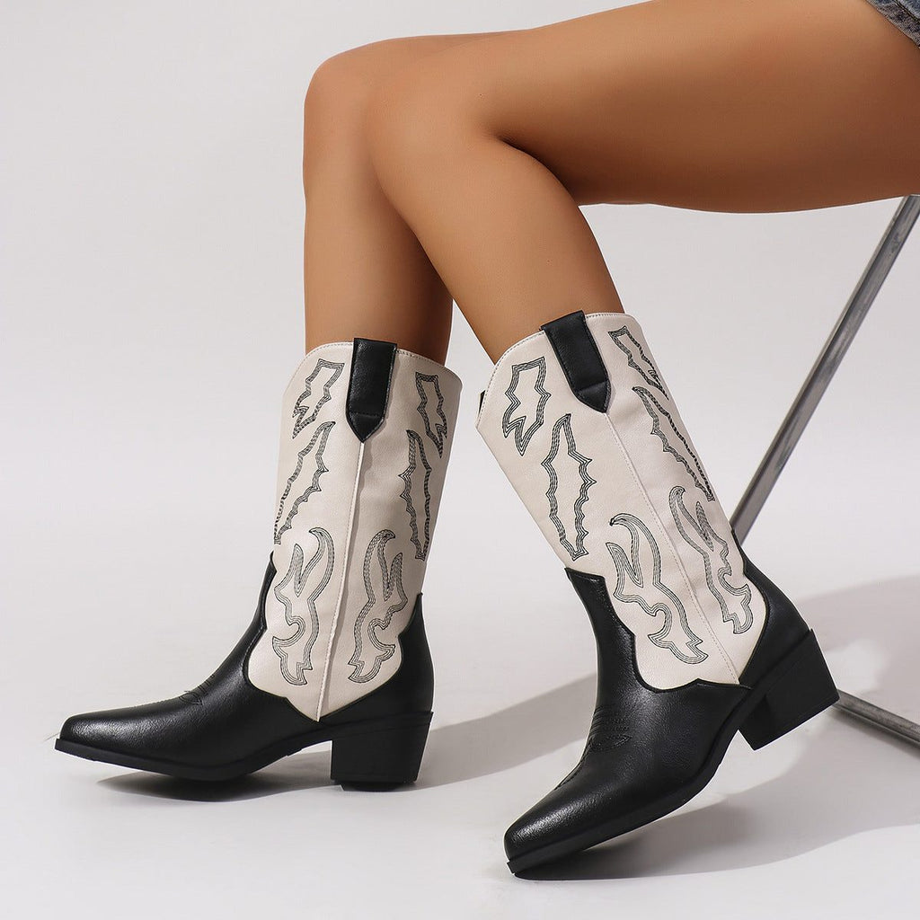EMBROIDERED COWBOY BOOTS FOR WOMEN