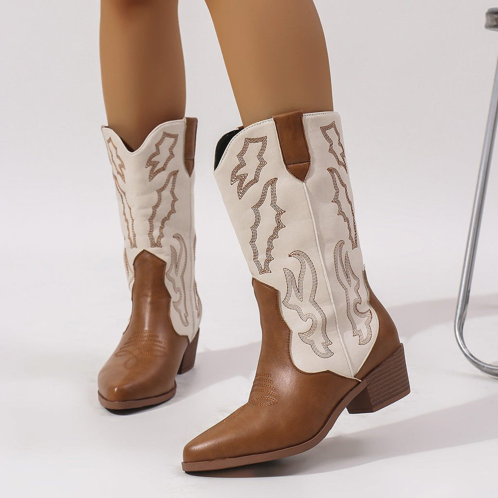 EMBROIDERED COWBOY BOOTS FOR WOMEN