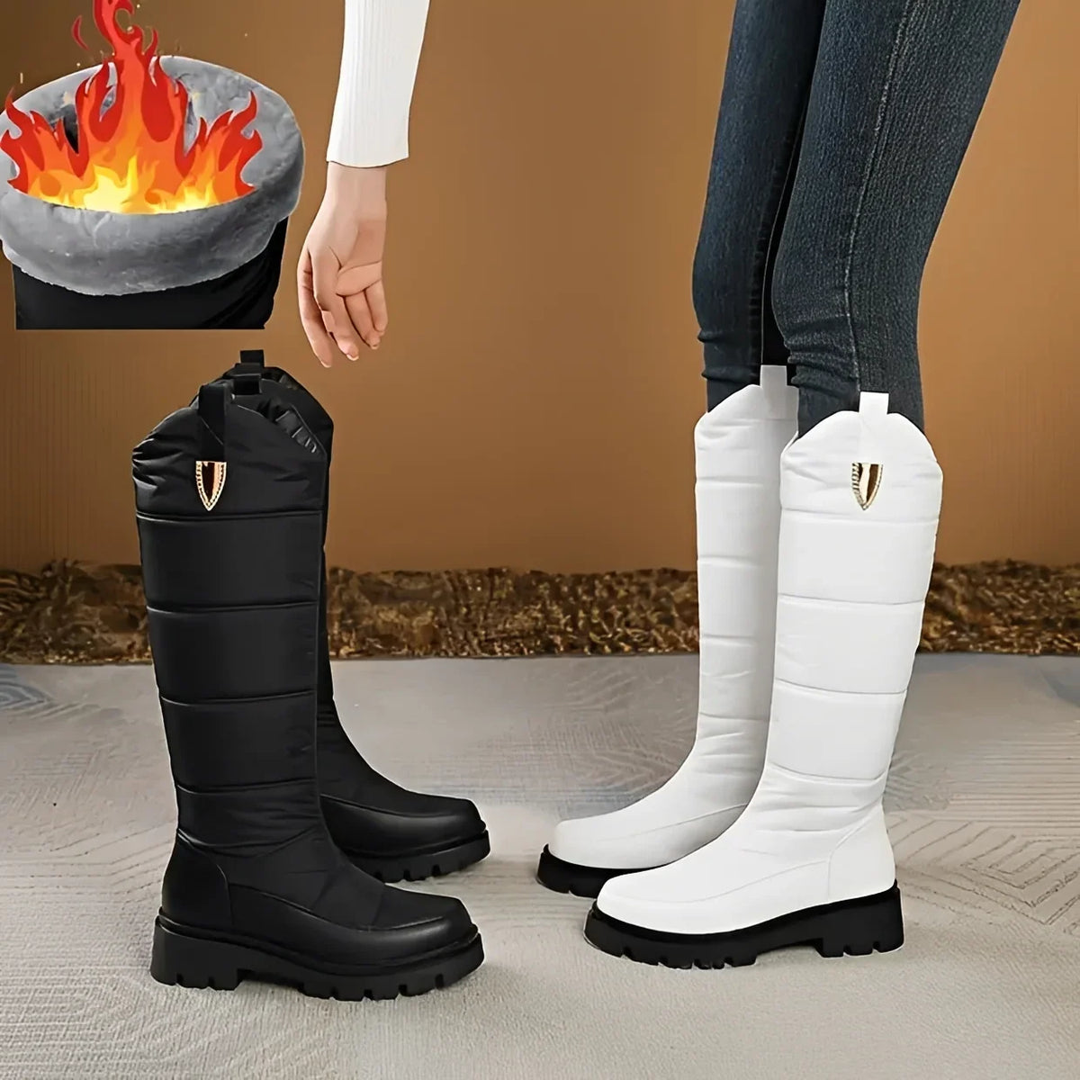 LACE-UP WATERPROOF BOOT WITH SEALED OUTER FOR WOMEN