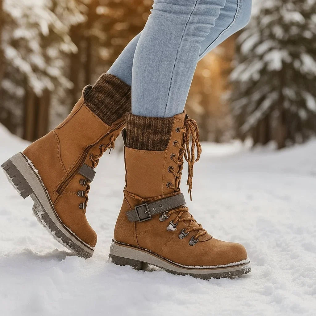 LACE-UP SNOW BOOT FOR WOMEN