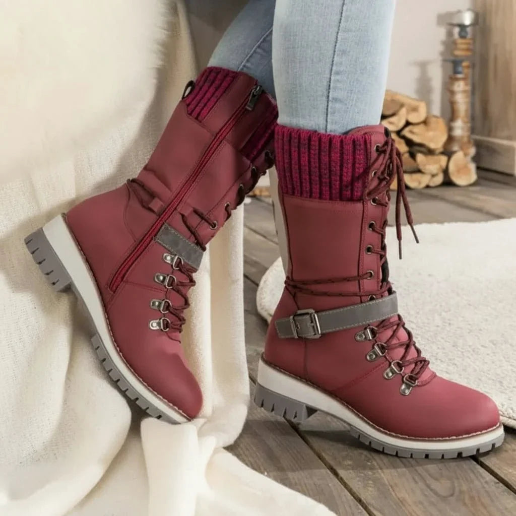 LACE-UP SNOW BOOT FOR WOMEN