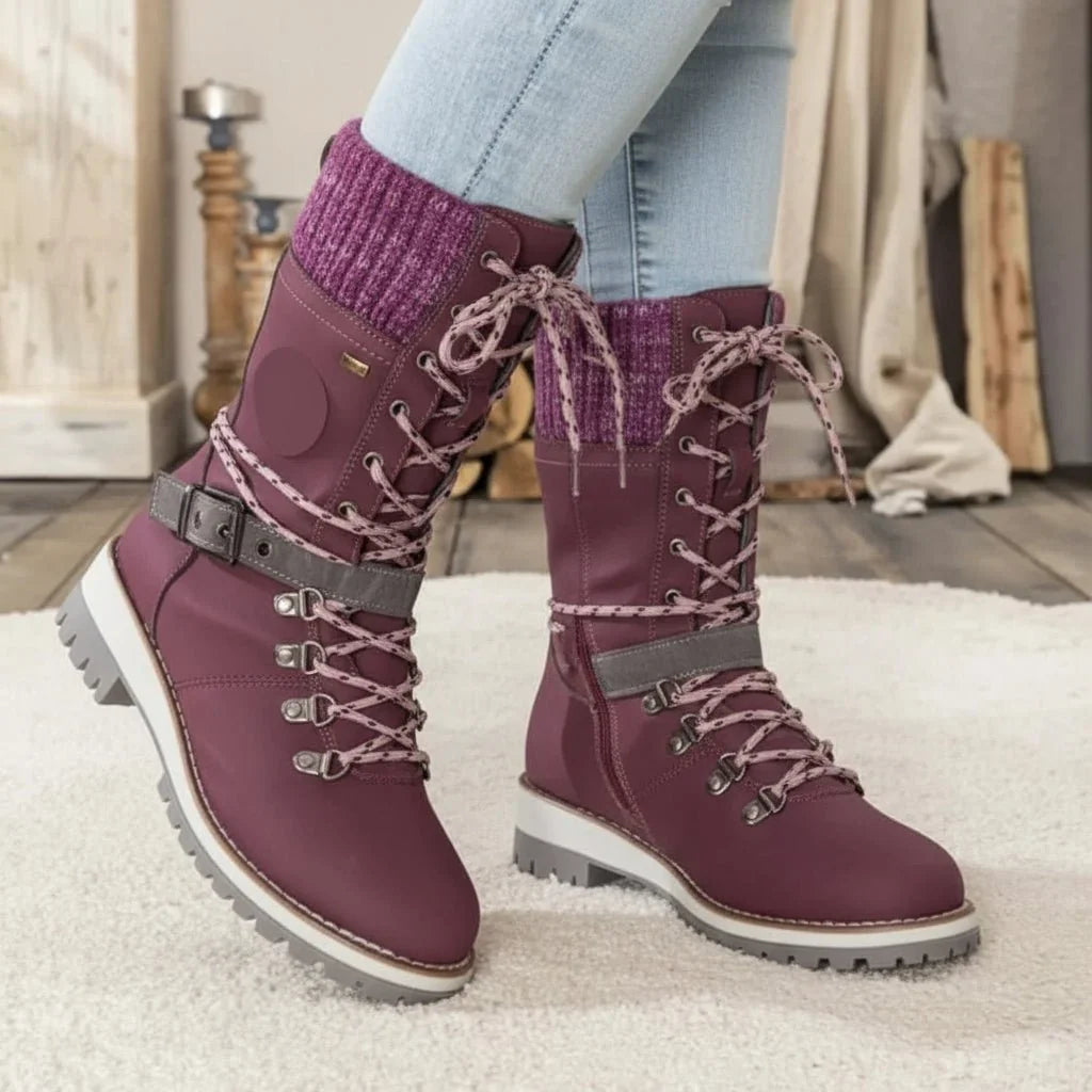 LACE-UP SNOW BOOT FOR WOMEN