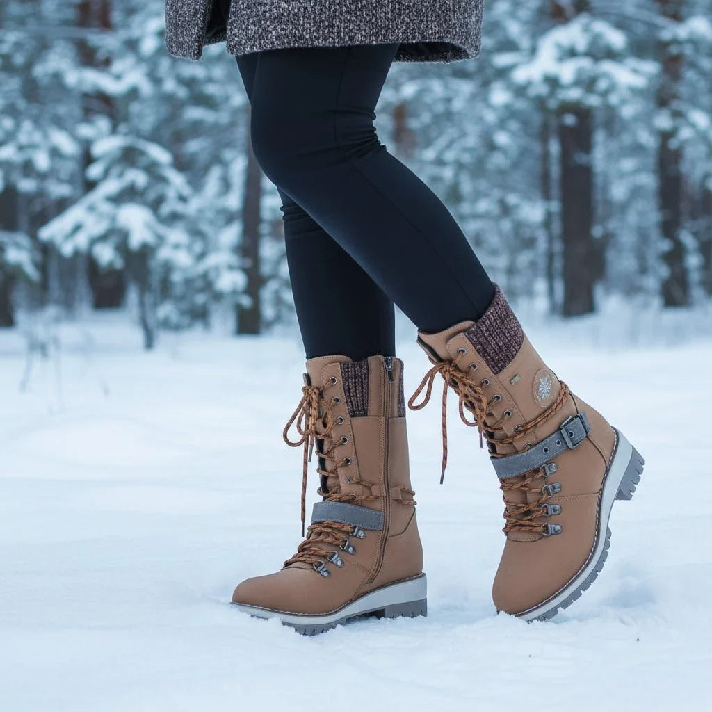 LACE-UP SNOW BOOT FOR WOMEN