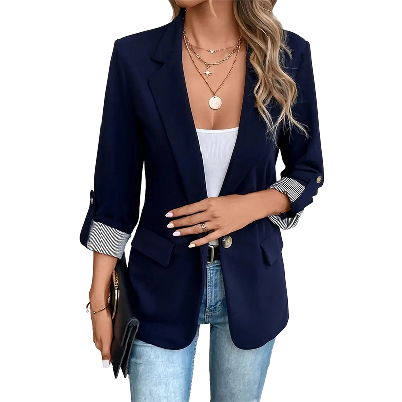 STRUCTURED NOTCH LAPEL BLAZER FOR WOMEN