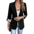 STRUCTURED NOTCH LAPEL BLAZER FOR WOMEN