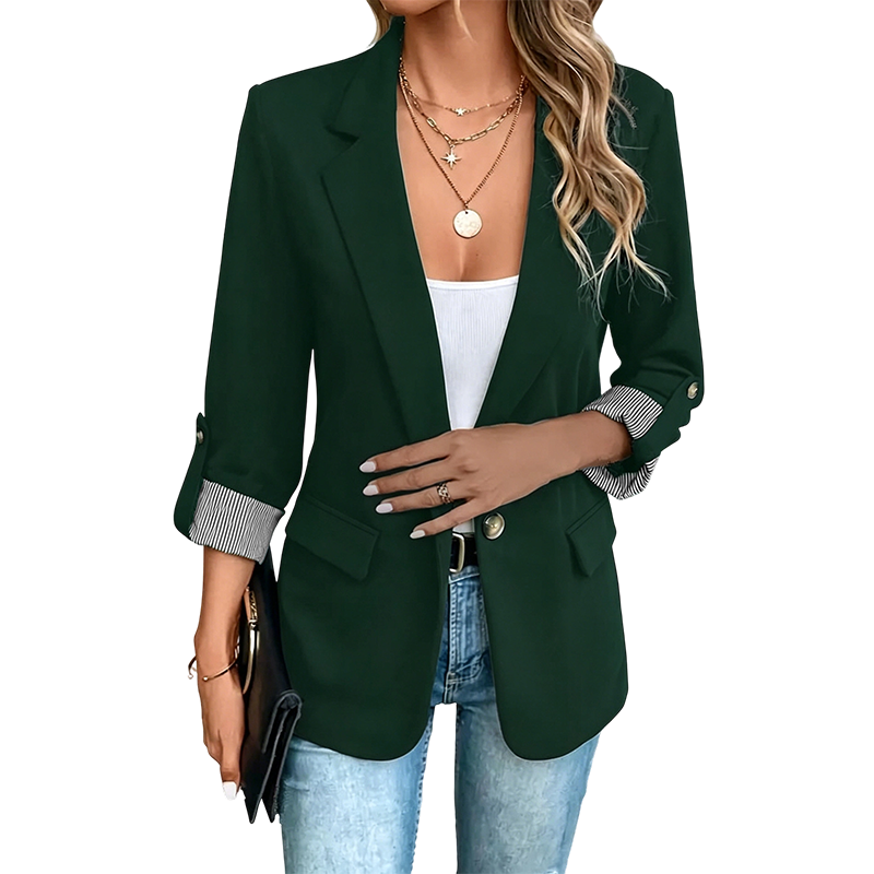 STRUCTURED NOTCH LAPEL BLAZER FOR WOMEN