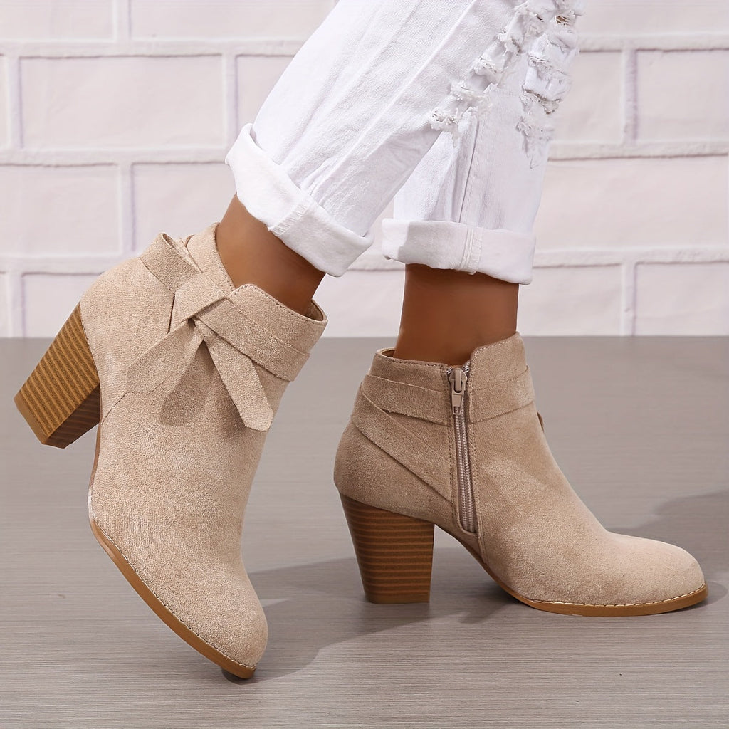 BLOCK HEEL CHELSEA BOOT FOR WOMEN