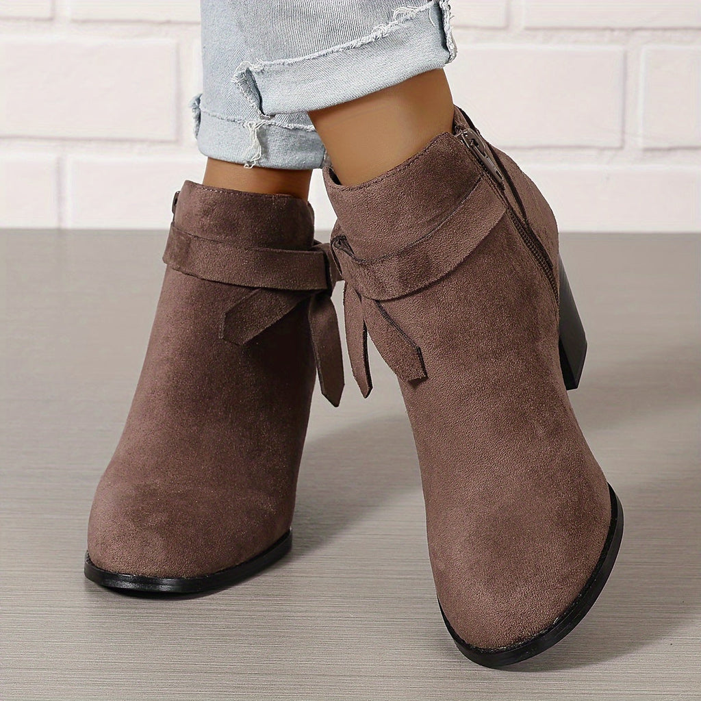 BLOCK HEEL CHELSEA BOOT FOR WOMEN
