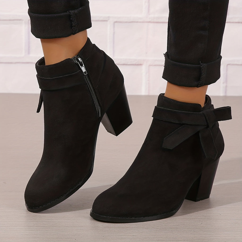BLOCK HEEL CHELSEA BOOT FOR WOMEN