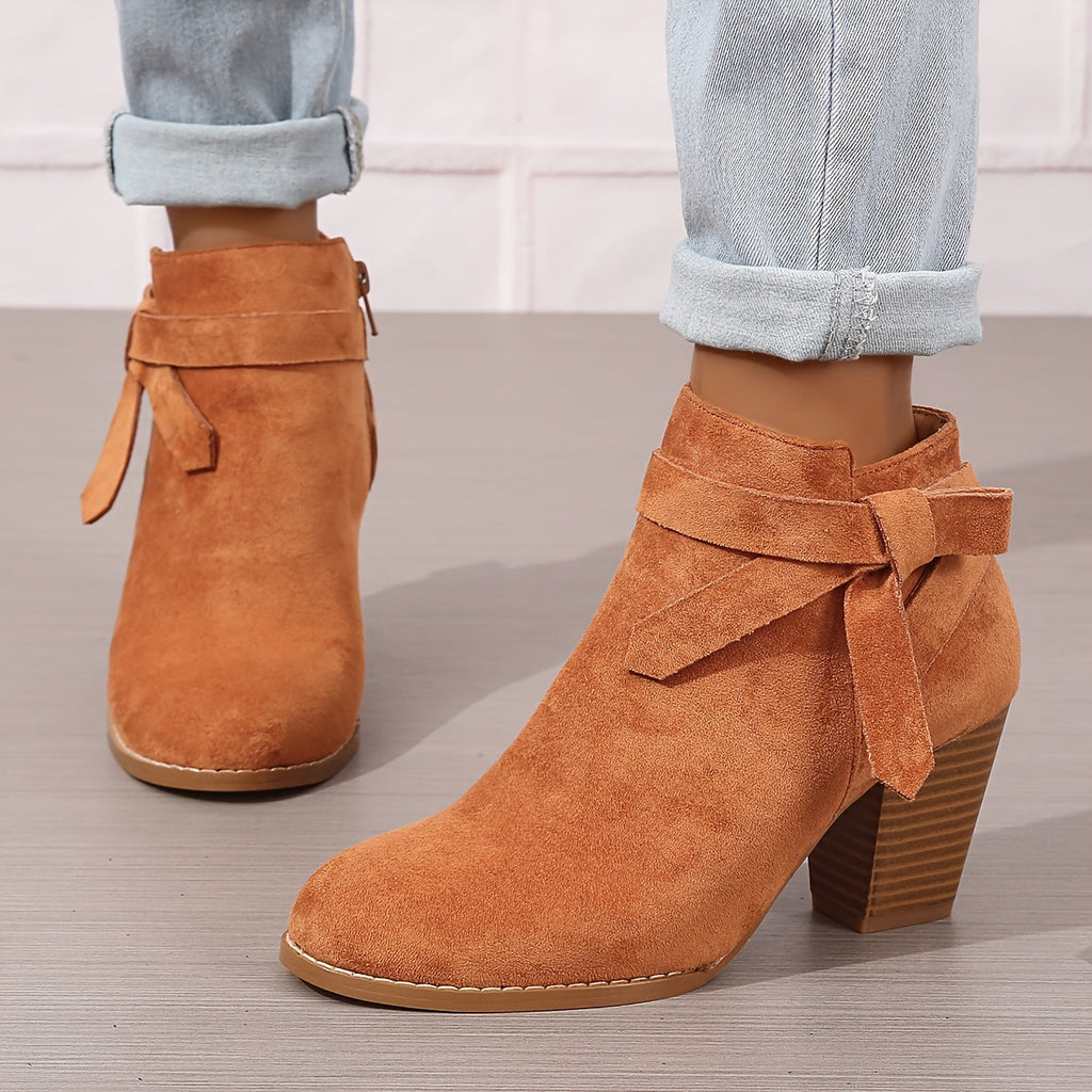BLOCK HEEL CHELSEA BOOT FOR WOMEN