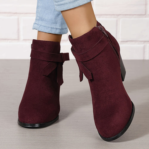 BLOCK HEEL CHELSEA BOOT FOR WOMEN