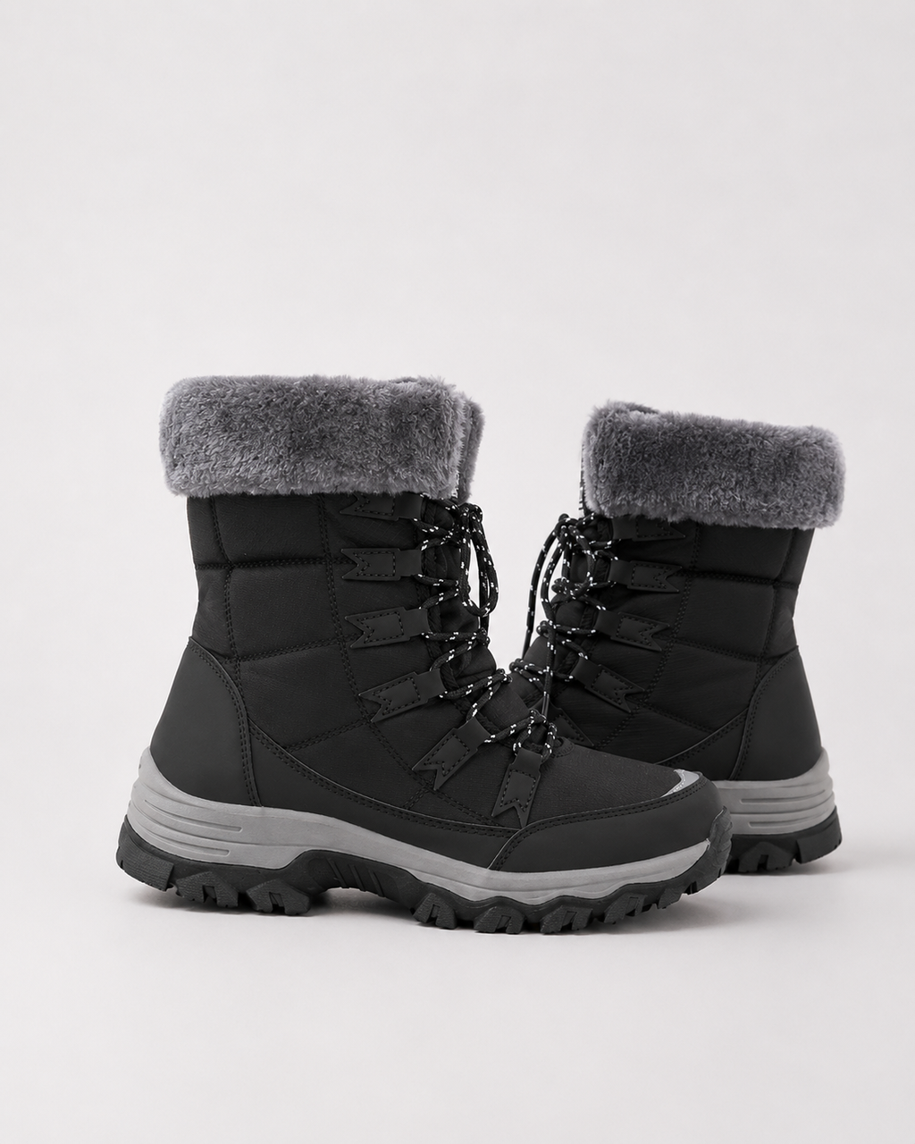 LACE-UP LINED SNOW BOOT FOR WOMEN