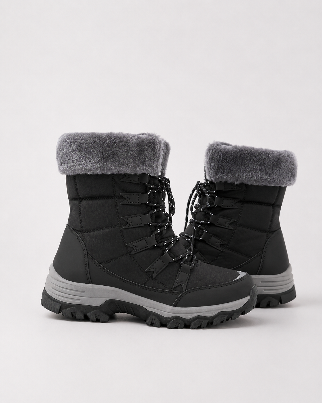 LACE-UP LINED SNOW BOOT FOR WOMEN